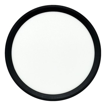 LED Stropní svítidlo LED/18W/230V 3000/4000/6500K pr. 23 cm černá